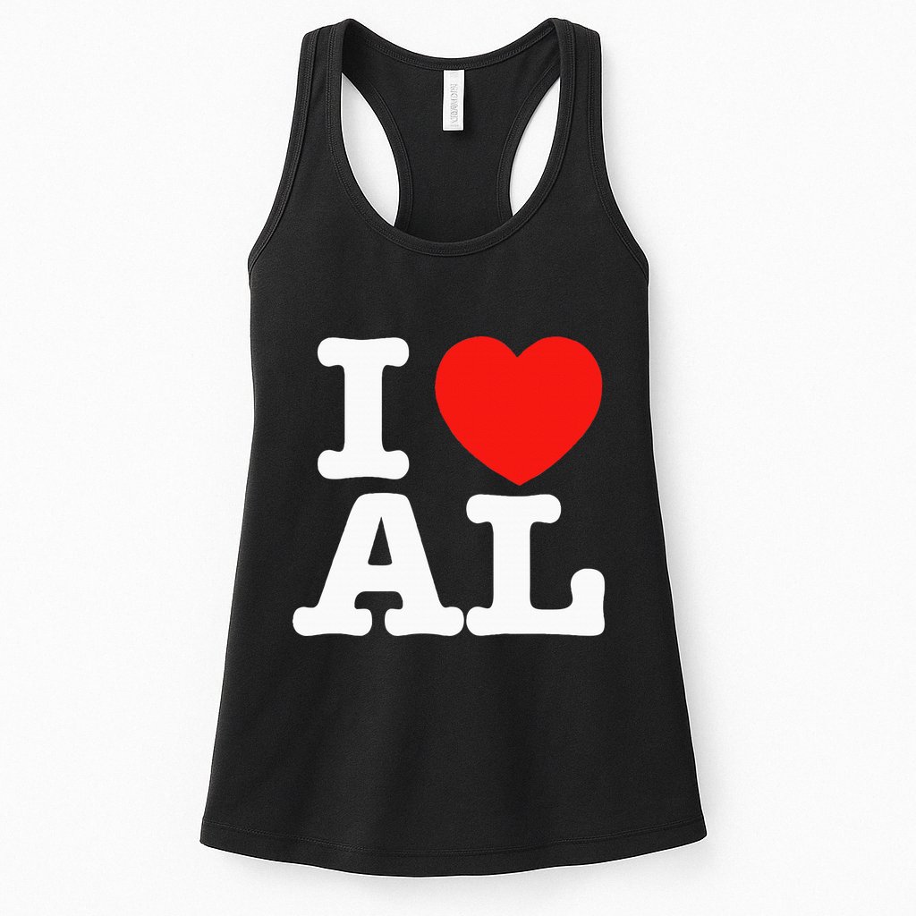I Heart Alabama Love Womens Tank Top