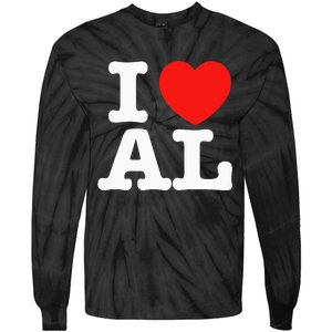 I Heart Alabama Love Tie-Dye Long Sleeve Shirt