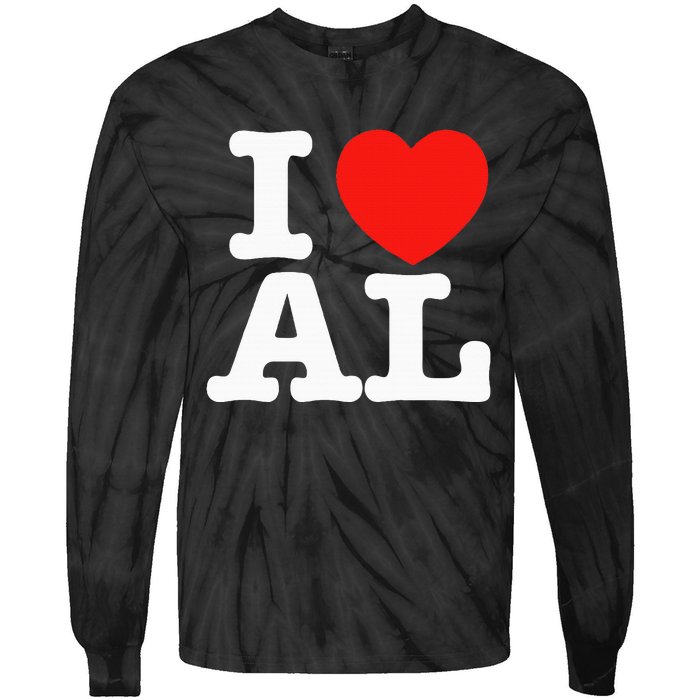 I Heart Alabama Love Tie-Dye Long Sleeve Shirt