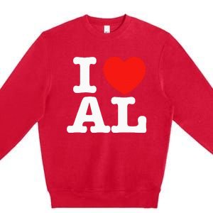 I Heart Alabama Love Premium Crewneck Sweatshirt