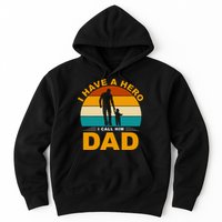 I Have A Hero I Call Him Dad Retro Sunset Hoodie