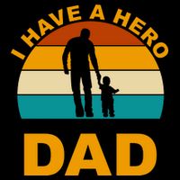 I Have A Hero I Call Him Dad Retro Sunset 16oz Travel Tumbler