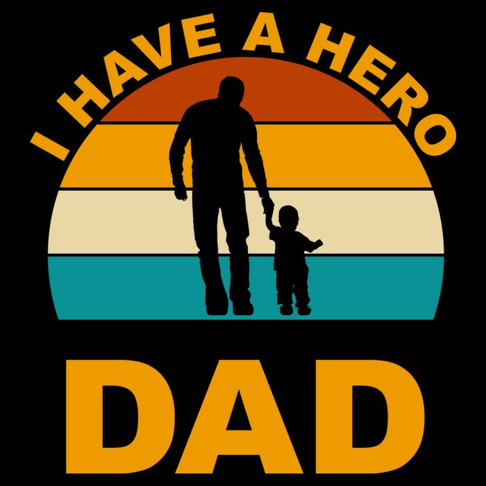 I Have A Hero I Call Him Dad Retro Sunset 16oz Travel Tumbler