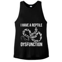 I Have A Reptile Dysfunction Snake Lover Reptiles Zoology Ladies PosiCharge Tri-Blend Wicking Tank