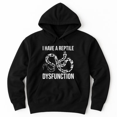 I Have A Reptile Dysfunction Snake Lover Reptiles Zoology Hoodie