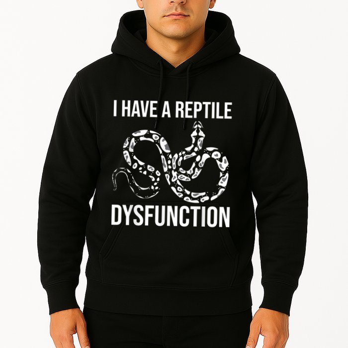 I Have A Reptile Dysfunction Snake Lover Reptiles Zoology Hoodie