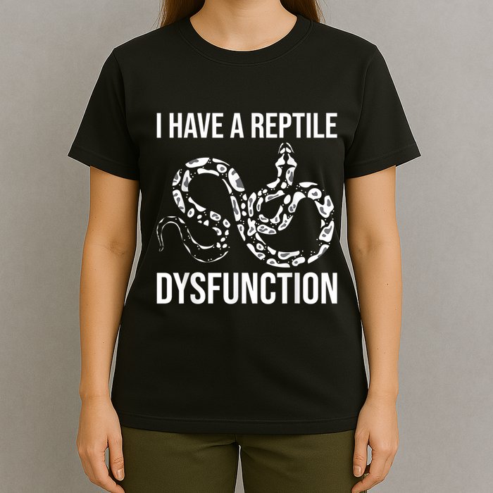 I Have A Reptile Dysfunction Snake Lover Reptiles Zoology T-Shirt