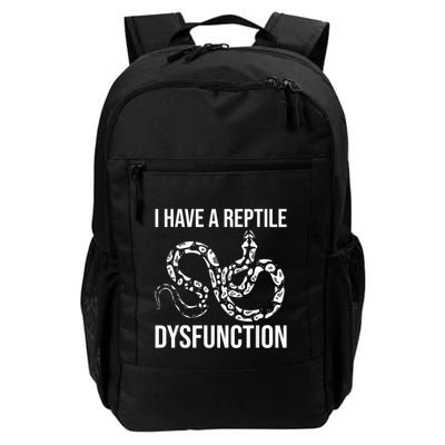 I Have A Reptile Dysfunction Snake Lover Reptiles Zoology Backpack