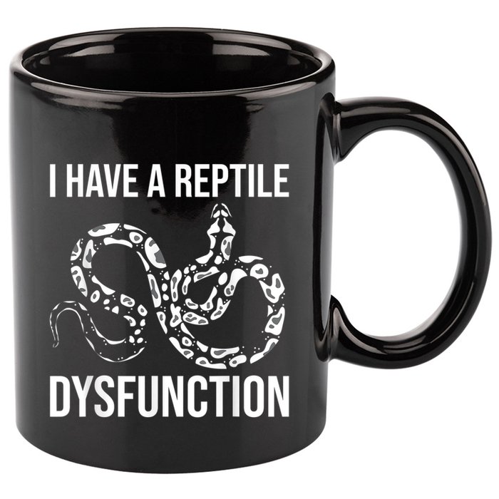 I Have A Reptile Dysfunction Snake Lover Reptiles Zoology 11oz C Handle Ceramic Mug