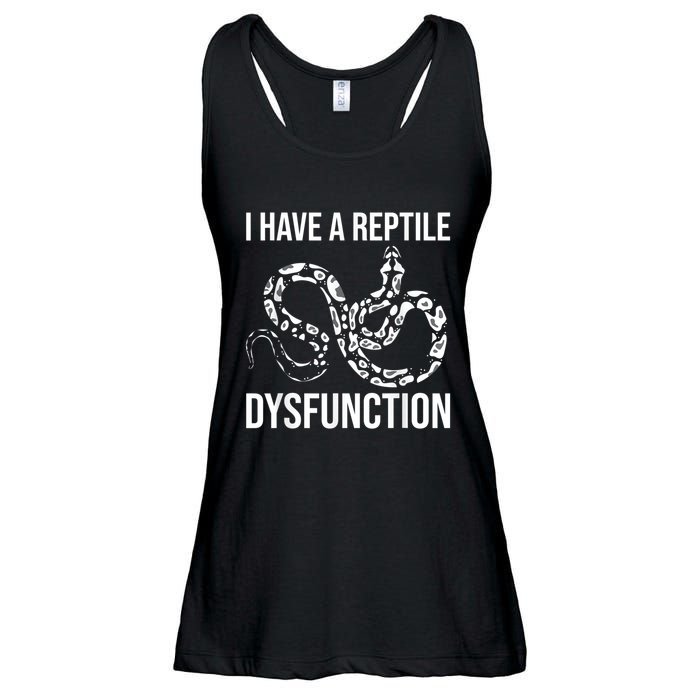 I Have A Reptile Dysfunction Snake Lover Reptiles Zoology Ladies Essential Flowy Tank