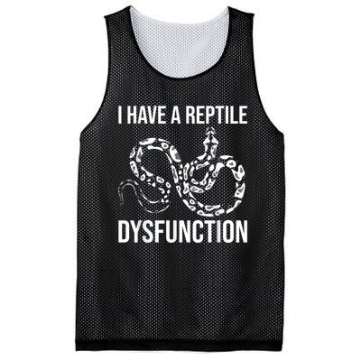 I Have A Reptile Dysfunction Snake Lover Reptiles Zoology Mesh Reversible Basketball Jersey Tank