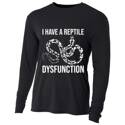 I Have A Reptile Dysfunction Snake Lover Reptiles Zoology Cooling Performance Long Sleeve Crew