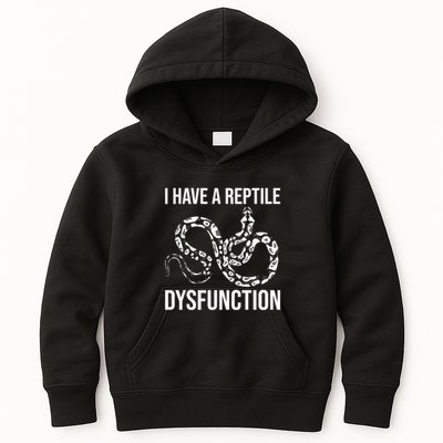 I Have A Reptile Dysfunction Snake Lover Reptiles Zoology Kids Hoodie