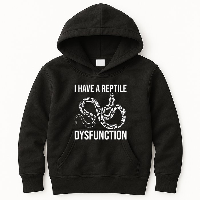 I Have A Reptile Dysfunction Snake Lover Reptiles Zoology Kids Hoodie
