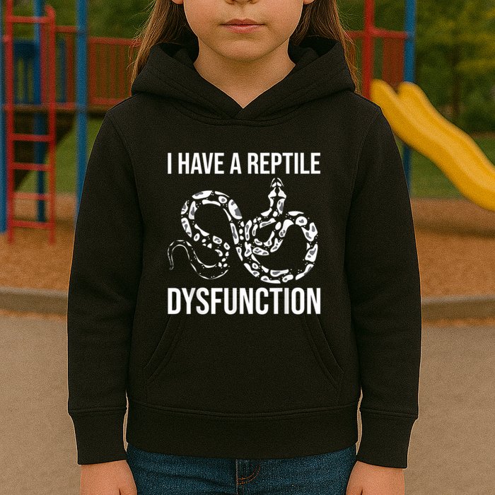 I Have A Reptile Dysfunction Snake Lover Reptiles Zoology Kids Hoodie