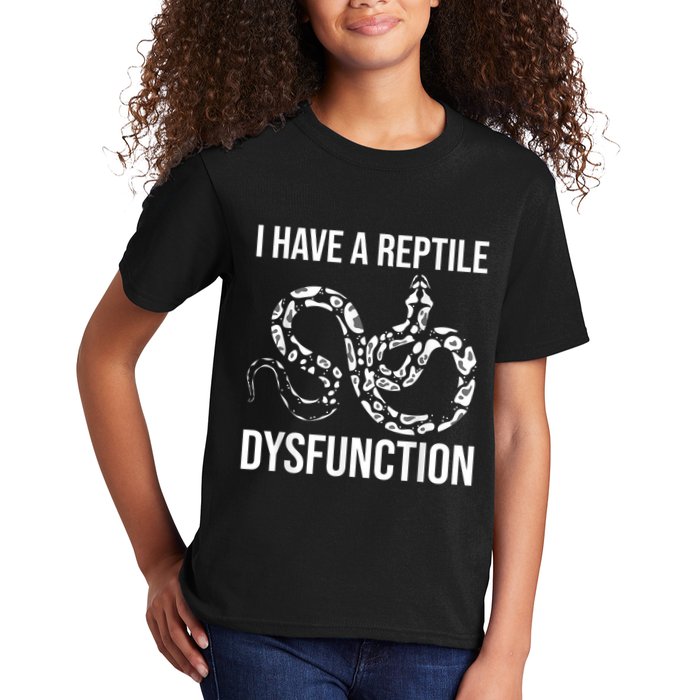 I Have A Reptile Dysfunction Snake Lover Reptiles Zoology Kids T-Shirt