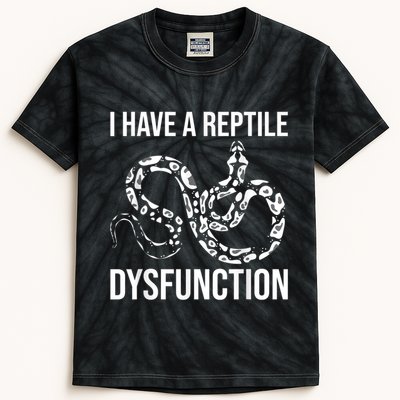 I Have A Reptile Dysfunction Snake Lover Reptiles Zoology Kids Tie-Dye T-Shirt