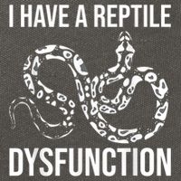 I Have A Reptile Dysfunction Snake Lover Reptiles Zoology Cotton Canvas Backpack