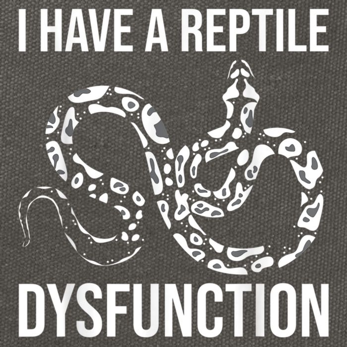 I Have A Reptile Dysfunction Snake Lover Reptiles Zoology Cotton Canvas Backpack