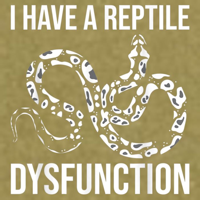 I Have A Reptile Dysfunction Snake Lover Reptiles Zoology Garment-Dyed Women's Muscle Tee