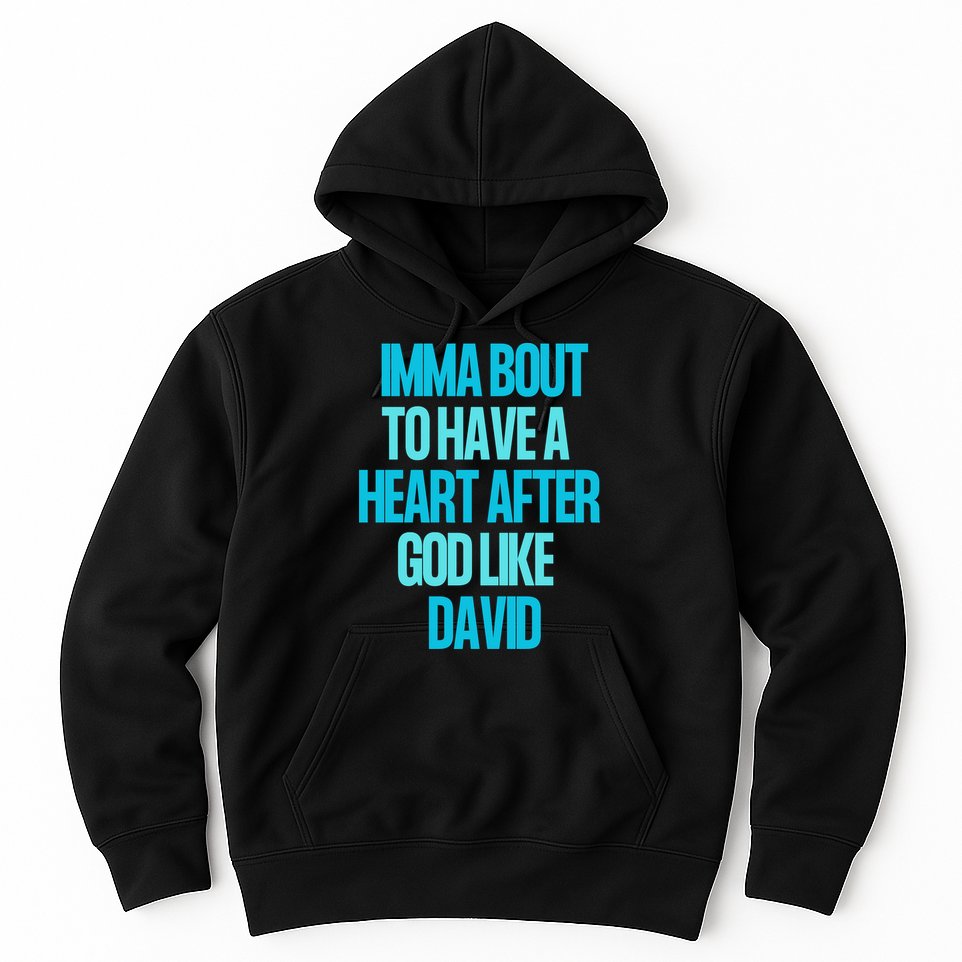 Inspirational Heart After God Like David Hoodie