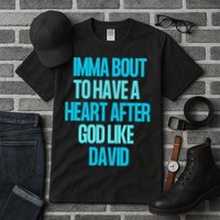 Inspirational Heart After God Like David Tall T-Shirt