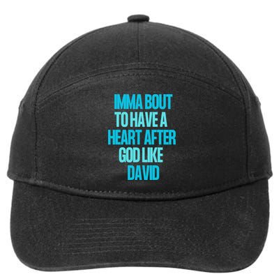 Inspirational Heart After God Like David 7-Panel Snapback Hat