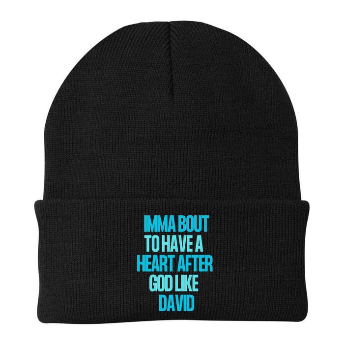 Inspirational Heart After God Like David Beanie
