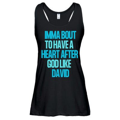 Inspirational Heart After God Like David Ladies Essential Flowy Tank