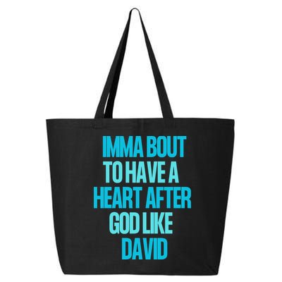 Inspirational Heart After God Like David 25L Jumbo Tote