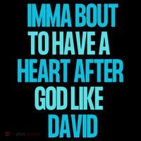 Inspirational Heart After God Like David Tank Top