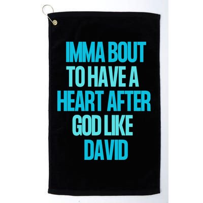 Inspirational Heart After God Like David Golf Towel