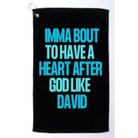 Inspirational Heart After God Like David Golf Towel