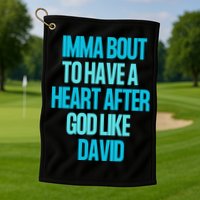 Inspirational Heart After God Like David Golf Towel