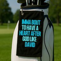 Inspirational Heart After God Like David Golf Towel