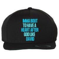 Inspirational Heart After God Like David Wool Snapback Cap