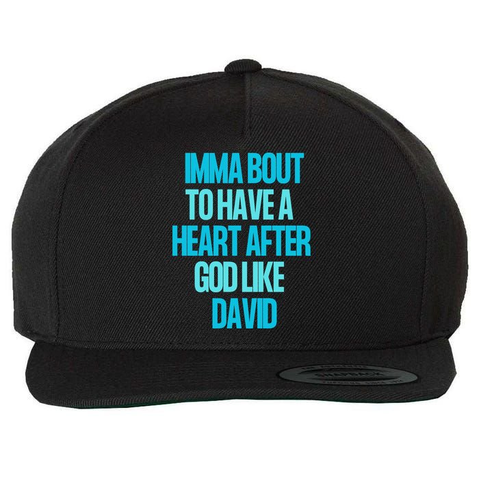 Inspirational Heart After God Like David Wool Snapback Cap