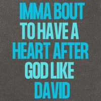 Inspirational Heart After God Like David Cotton Canvas Backpack