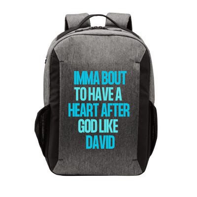Inspirational Heart After God Like David Vector Backpack