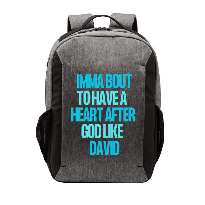 Inspirational Heart After God Like David Vector Backpack
