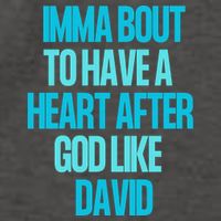 Inspirational Heart After God Like David Vector Backpack