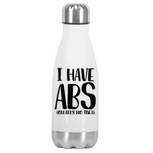 I Have Abs Olutely No Idea PNG Stainless Steel Insulated Water Bottle