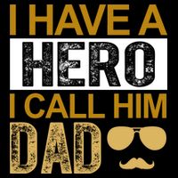 I Have A Hero I Call Him Dad Fathers Day Sustainable Beanie