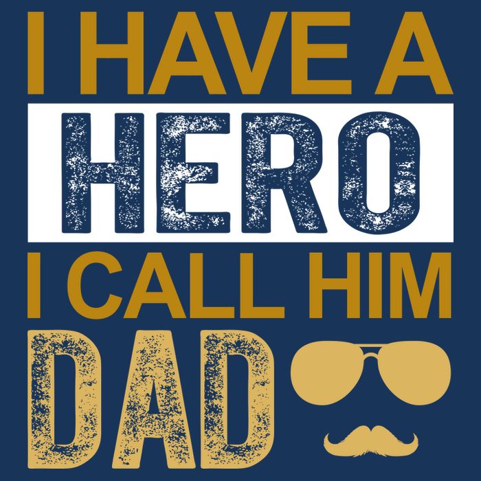 I Have A Hero I Call Him Dad Fathers Day Infant Baby Jersey Bodysuit