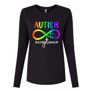 Infinity Heart Autism Awareness Acceptance Gift Womens Cotton Relaxed Long Sleeve T-Shirt