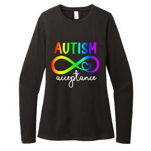 Infinity Heart Autism Awareness Acceptance Gift Womens CVC Long Sleeve Shirt