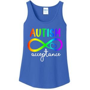 Infinity Heart Autism Awareness Acceptance Gift Ladies Essential Tank