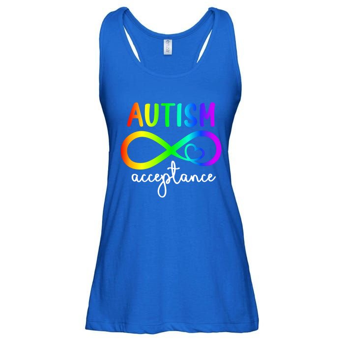 Infinity Heart Autism Awareness Acceptance Gift Ladies Essential Flowy Tank