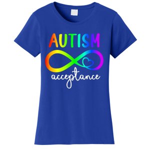 Infinity Heart Autism Awareness Acceptance Gift Women's T-Shirt