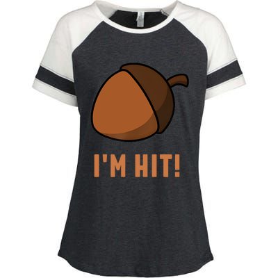 Im Hit Acorn Meme Funny Cop Parody 2024 Police Enza Ladies Jersey Colorblock Tee